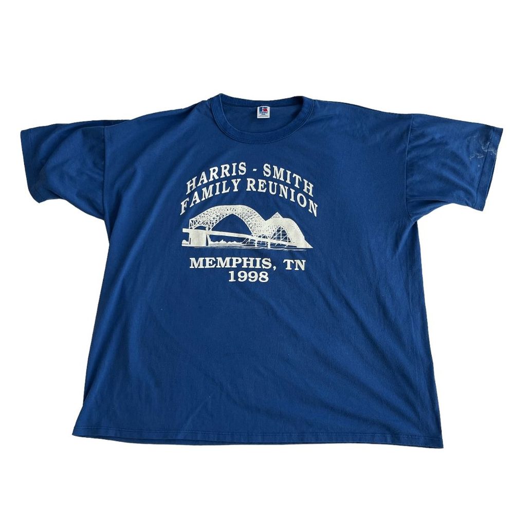Blue Vintage 1998 Memphis TN Family Reunion Tee